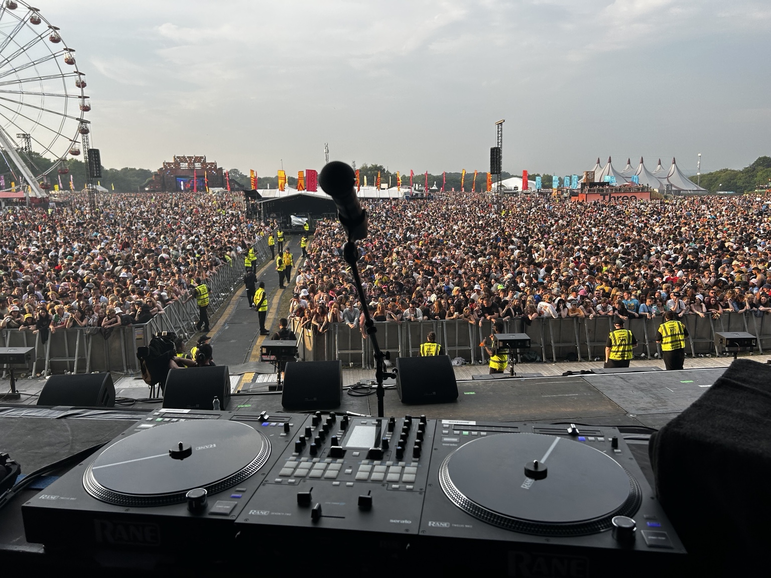 Festival crowd from the stage